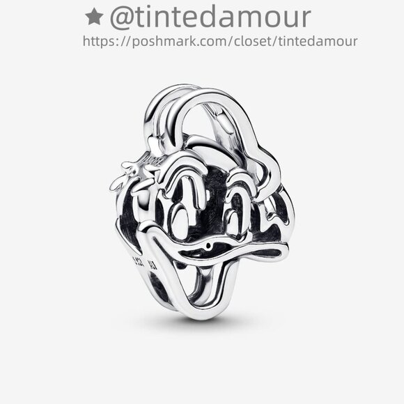 Pandora Disney Donald Duck Openwork Charm|Pendant - Picture 1 of 2